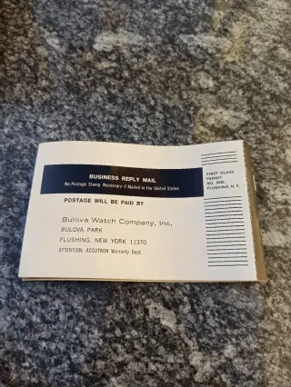 🇨🇭CAJA BULOVA ACCUTRON AÑOS 70🇨🇭