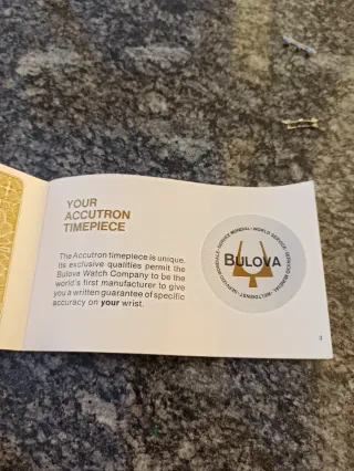 🇨🇭CAJA BULOVA ACCUTRON AÑOS 70🇨🇭