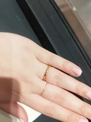 Anillo Plata 925 Baño Oro 18k con Gemas