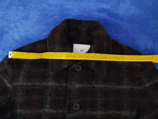 Giubbino uomo quadri nero e marrone