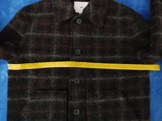 Giubbino uomo quadri nero e marrone