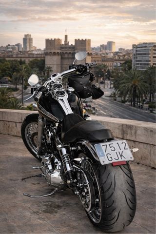 Harley Davidson Low Rider Azul/Dorado