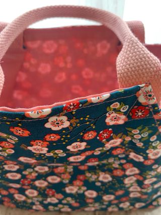 Bolso de mano tela floral