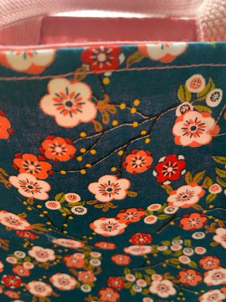 Bolso de mano tela floral