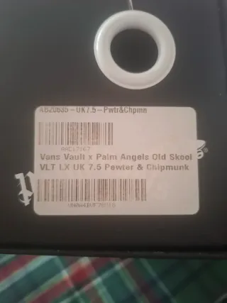 Zapatillas Vans x Palm Angels Talla 41