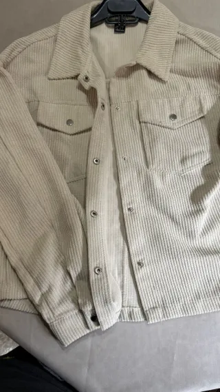 Sobrecamisa beige pana