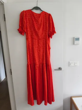 Vestido flores coral Polin et Moi