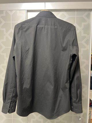 Camisa Uniqlo Slim Fit Negra Talla S