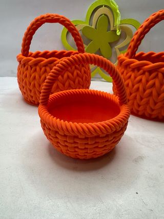 Set 3 Cestini Pasquali Arancioni