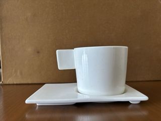 Tazas y platos de café, juego de 6 unidades.