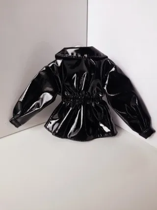 giacca Barbie in vernice nera