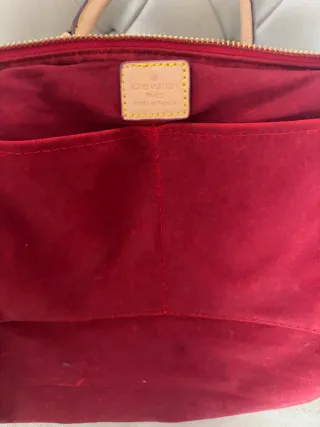 Bolso Louis Vuitton Pallas Marrón y Rojo