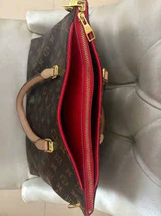 Bolso Louis Vuitton Pallas Marrón y Rojo
