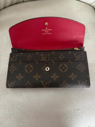 Bolso Louis Vuitton Pallas Marrón y Rojo