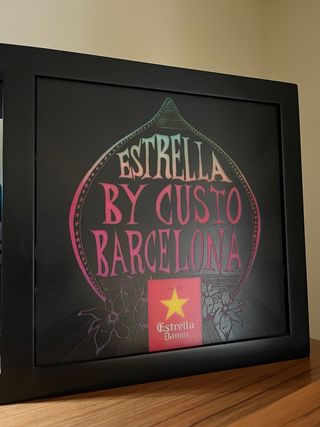 Cuadro Publicitario Custo Barcelona Estrella Damm