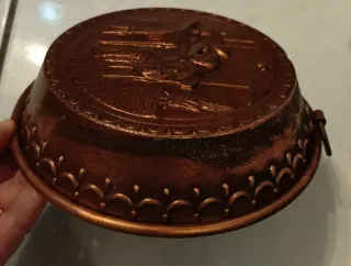 Stampo rame vintage uomo ubriaco