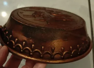 Stampo rame vintage uomo ubriaco