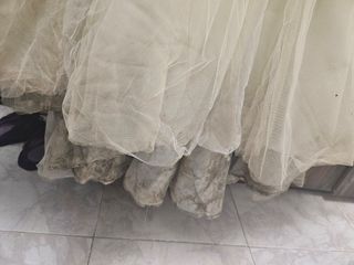 Vestido de Novia Beige/Blanco