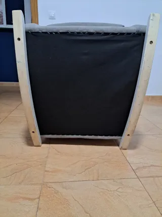 Mecedora lactancia gris