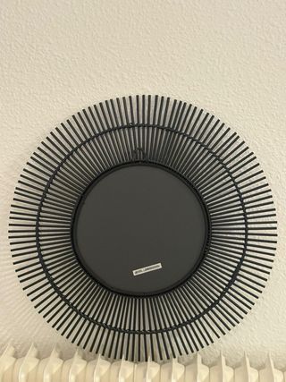 Espejo redondo bambú negro