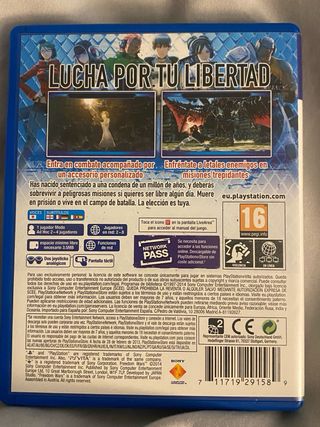 PS Vita Freedom Wars PAL ESPAÑOL. Como nuevo