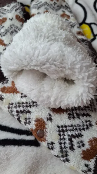 Calcetines de invierno con corazones