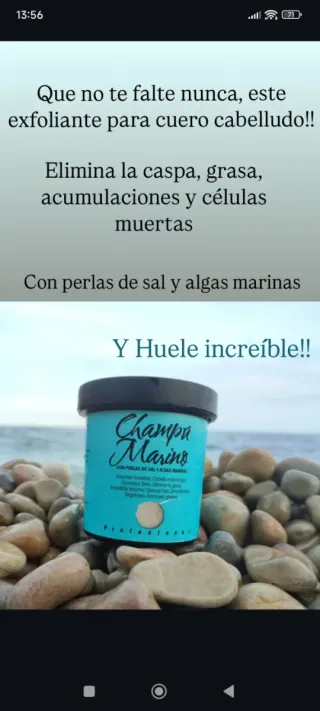 Champú exfoliante caspa y grasa