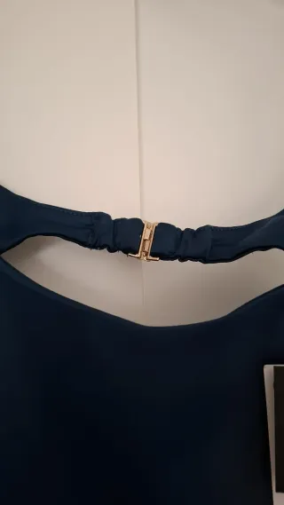 Zara Vestido midi verde pato globo nuevo