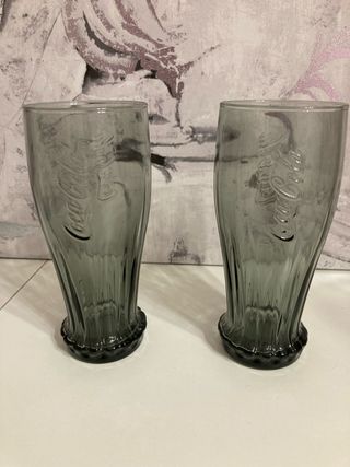 2 Vasos Coca Cola Logo Relieve