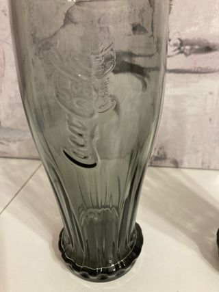2 Vasos Coca Cola Logo Relieve