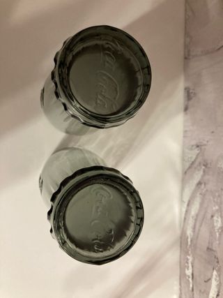 2 Vasos Coca Cola Logo Relieve