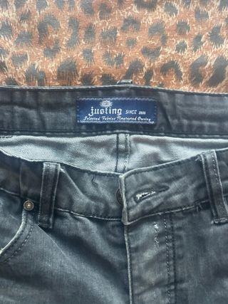 Jeans neri effetto used