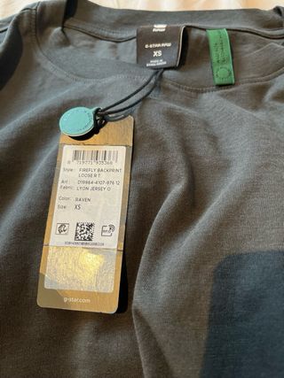 Camiseta G-Star RAW Negra Talla XS