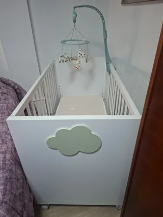 Cuna colecho lacada blanco