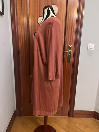 Chaqueta punto rosa palo talla única