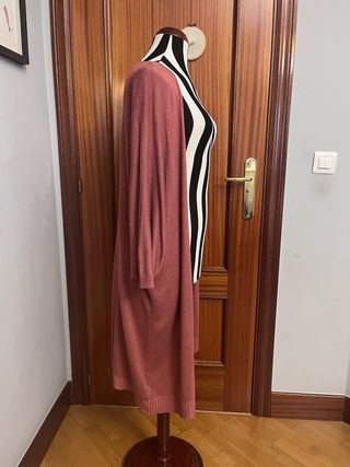 Chaqueta punto rosa palo talla única