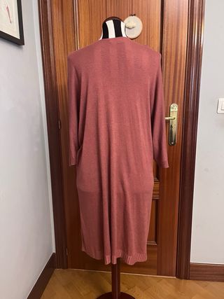 Chaqueta punto rosa palo talla única