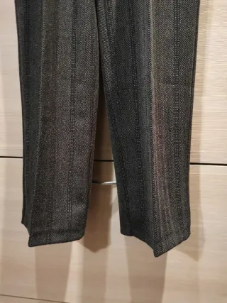 Pantaloni donna grigi a righe nr 139