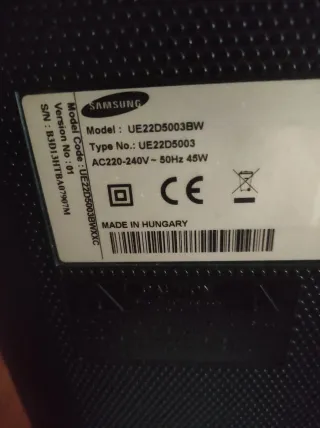 Televisor Samsung 22 Negro o Monitor