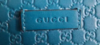 Portafoglio Gucci Pelle Azzurro