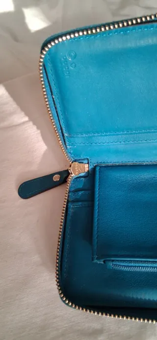 Portafoglio Gucci Pelle Azzurro