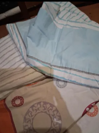 Lote 11 piezas ropa de cama individual