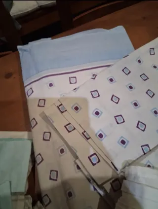 Lote 11 piezas ropa de cama individual