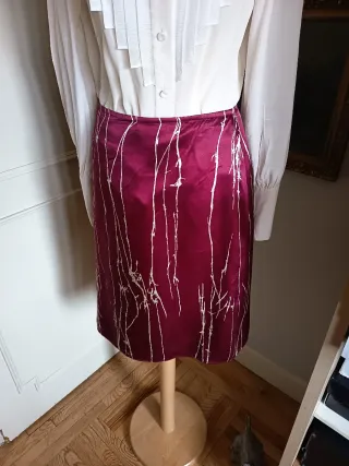 Falda Angel Schlesser Seda Estampada