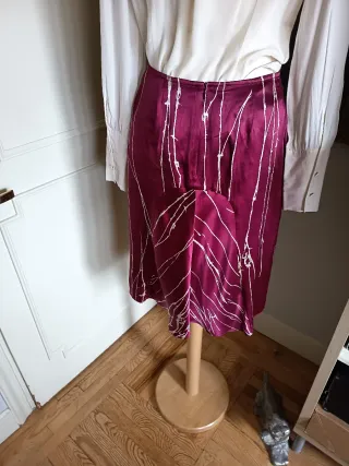 Falda Angel Schlesser Seda Estampada