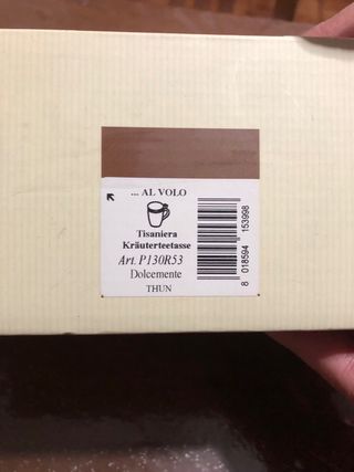 Tazza tisaniera Thun ceramica decorata