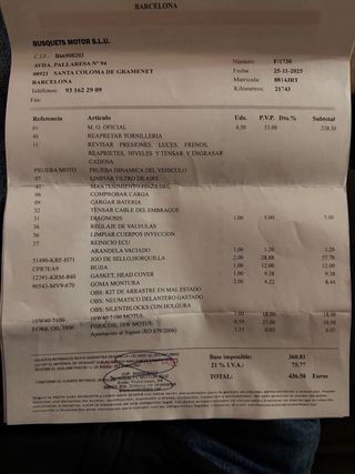 Honda CBF 125 2016 Blanca