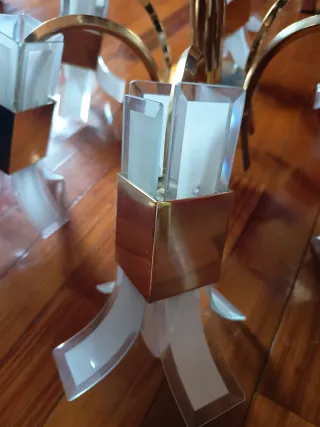 Lampadario Vintage 6 Luci stile Sciolari anni 70