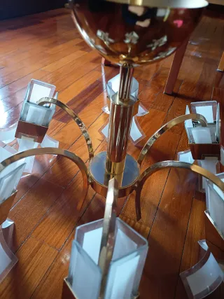 Lampadario Vintage 6 Luci stile Sciolari anni 70