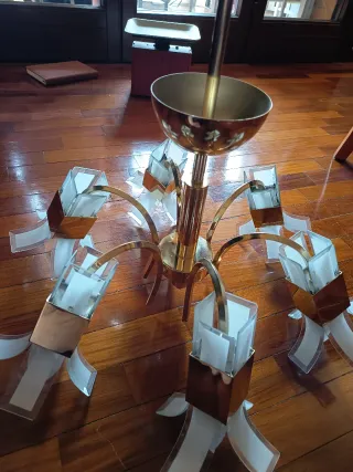 Lampadario Vintage 6 Luci stile Sciolari anni 70